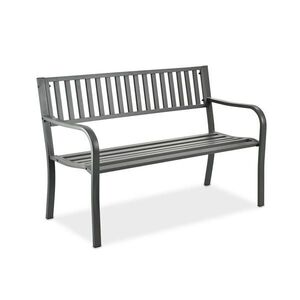 Relaxdays LAVICA sivá oceľová 2-miestna 127, 5 cm vyobraziť