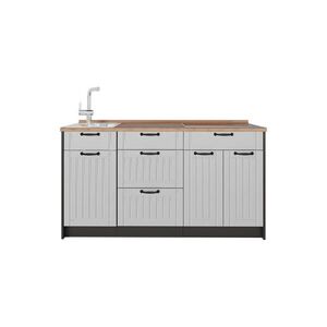 Vicco KUCHYNSKÝ BLOK Fame-Line, Biely vidiecky dom, 150 cm, AP Oak vyobraziť