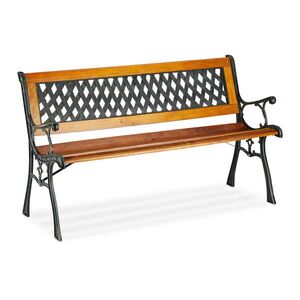 Relaxdays LAVICA Hnedá Čierna Zelená 2-miestna 125 cm vyobraziť