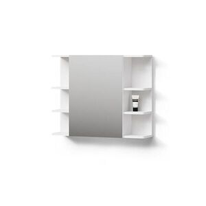 Livinity® KÚPEĽŇOVÁ ZRKADLOVÁ SKRINKA Fucino biely 79.6 x 64 cm vyobraziť