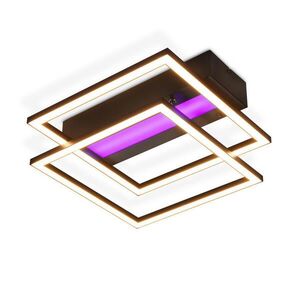 Nettlife LED stropné svietidlo Lowman, 37x36x7, 5 cm vyobraziť