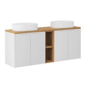 Petits-meubles DVOJITÉ UMÝVADLO 140.4cm Riva Biela a drevo vyobraziť
