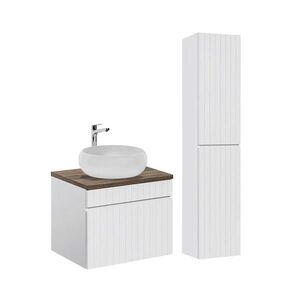 Petits-meubles KÚPEĽŇOVÝ NÁBYTOK 60cm Zelie 2-dielna súprava Biela vyobraziť
