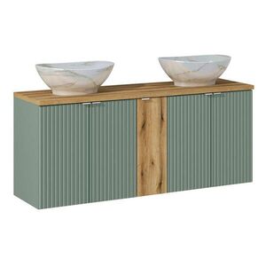 Petits-meubles DVOJITÉ UMÝVADLO 140cm Jade Zelená a drevo vyobraziť