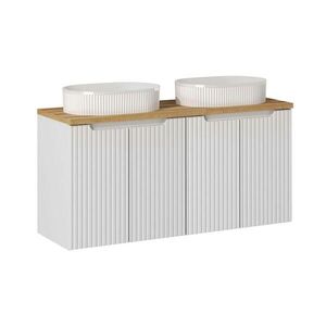 Petits-meubles DVOJITÉ UMÝVADLO 120cm Riva Biela a drevo vyobraziť