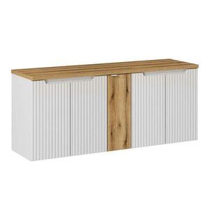 Petits-meubles SPODNÁ UMÝVADLOVÁ SKRINKA 140cm Riva Biela a drevo vyobraziť