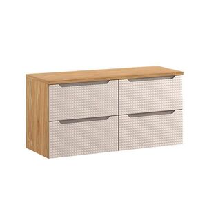 Petits-meubles SPODNÁ UMÝVADLOVÁ SKRINKA 120cm Mallory Béžová a drevo vyobraziť