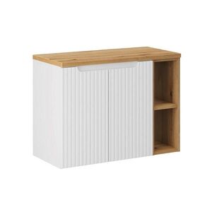 Petits-meubles SPODNÁ UMÝVADLOVÁ SKRINKA 80.4cm Riva Biela a drevo vyobraziť