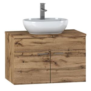 Badplaats SKRINKA POD UMÝVADLO Colorado 2 zásuvky dub - 80 x 46 x 52 cm vyobraziť