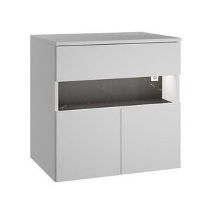 Badplaats SKRINKA POD UMÝVADLO Lissabon LED 1 zásuvka biela - 60 x 44 x 60cm vyobraziť