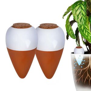 Relaxdays ZAVLAŽOVAČ Biela 2-dielny-set keramika korok 350 ml vyobraziť