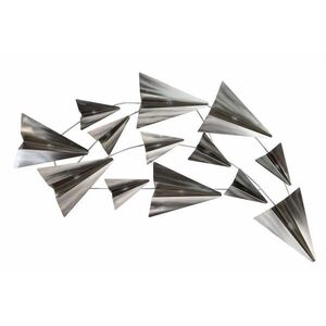 KUNSTLOFT KOVOVÁ NÁSTENNÁ DEKORÁCIA 126/54 cm, strieborná vyobraziť