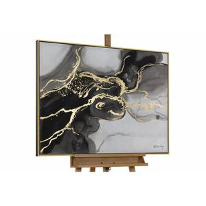 KUNSTLOFT RUČNE MAĽOVANÝ AKRYLOVÝ OBRAZ 102, 5/77, 5 cm, čierny/sivý, abstraktný dekoratívny motív vyobraziť