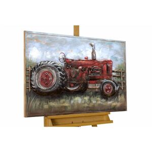 KUNSTLOFT KOVOVÝ OBRAZ 90/60 cm, dekoratívny motív, modro-červený vyobraziť