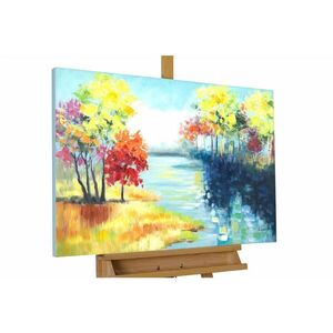KUNSTLOFT RUČNE MAĽOVANÝ AKRYLOVÝ OBRAZ 90/60 cm, viacfarebný, krajinný motív vyobraziť