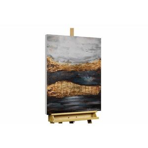 KUNSTLOFT RUČNE MAĽOVANÝ AKRYLOVÝ OBRAZ 60/90 cm, modrý/sivý, krajinný motív vyobraziť
