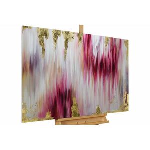 KUNSTLOFT RUČNE MAĽOVANÝ AKRYLOVÝ OBRAZ 120/80 cm, ružový, zvierací motív vyobraziť