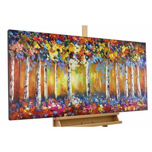 KUNSTLOFT RUČNE MAĽOVANÝ AKRYLOVÝ OBRAZ 120/60 cm, zelený, prírodný a botanický motív vyobraziť
