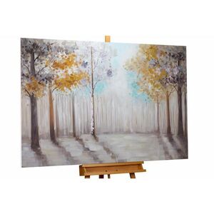 KUNSTLOFT RUČNE MAĽOVANÝ AKRYLOVÝ OBRAZ 120/80 cm, sivý/hnedý, krajinný motív vyobraziť