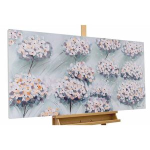 KUNSTLOFT RUČNE MAĽOVANÝ AKRYLOVÝ OBRAZ 120/60 cm, modrý/sivý, prírodný a botanický motív vyobraziť