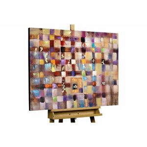 KUNSTLOFT RUČNE MAĽOVANÝ AKRYLOVÝ OBRAZ 100/75 cm, viacfarebný, abstraktný geometrický motív vyobraziť