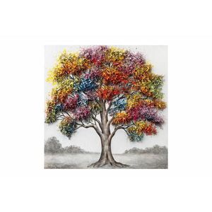 KUNSTLOFT RUČNE MAĽOVANÝ AKRYLOVÝ OBRAZ 80/80 cm, sivý, prírodný a botanický motív vyobraziť