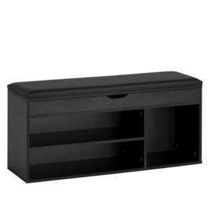 Livetastic REGÁL NA TOPÁNKY, čierna, 104/51/32 cm vyobraziť