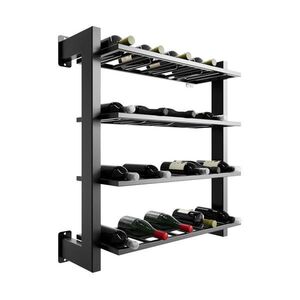 Metalo Pro KOVOVÝ STOJAN NA VÍNO Canary na 36 fliaš čierna 90/80/30 cm vyobraziť
