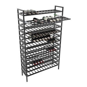 Metalo Pro KOVOVÝ STOJAN NA VÍNO Amarone na 156 fliaš čierna 170/100/30 cm vyobraziť