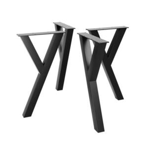 Metalo Pro KOVOVÉ NOHY NA STÔL Lucida sada 4 ks čierna 72 cm vyobraziť