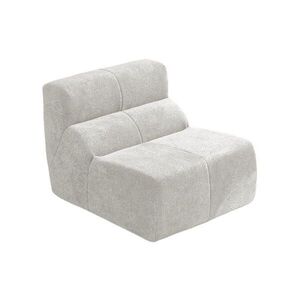 Redom KRESLO 94/110/79 cm ergonomické, zamatový poťah a pena s vysokou hustotou, Biela vyobraziť