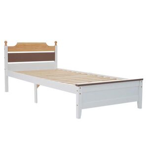 Redom POSTEĽ pre mládež 90/200 cm s 15-lamelovým roštom a stredovou oporou z masívu a MDF, Biela vyobraziť