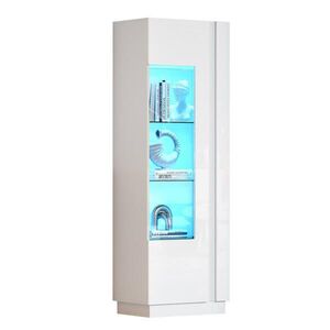 Redom VITRÍNA 60/40/180 cm s LED osvetlením, akrylovými dverami a vysokým leskom, Biela vyobraziť