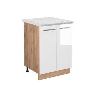 Vicco KUCHYNSKÁ SPODNÁ SKRINKA Fame-Line Biely vysoký lesk 60 cm , AP Marble vyobraziť