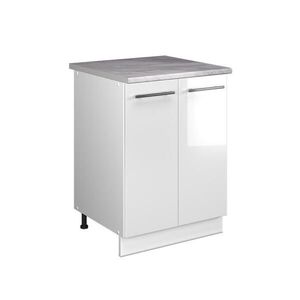 Vicco SPODNÁ SKRINKA POD DREZ Fame-Line, Biely vysoký lesk/biely, 60 cm vyobraziť