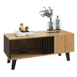 SHOPENTRA KONFERENČNÝ stolík 100x60x45 cm, drevený vzhľad so zásuvkou vyobraziť