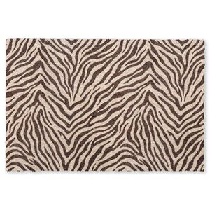 OnlyWow KOBERCE - Zebra - Pruhy - hnedá - 180x120 cm vyobraziť