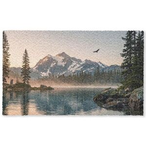 OnlyWow KOBERCE - Hory - Voda - Stromy - 150x90 cm vyobraziť