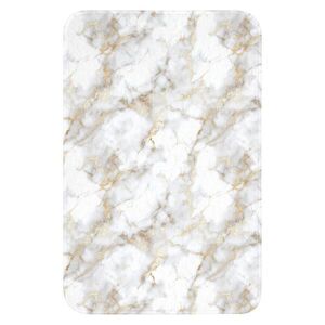 OnlyWow PREDLOŽKA PRED WC Zlaté žilky - Mramor - Biely 40x60 cm vyobraziť