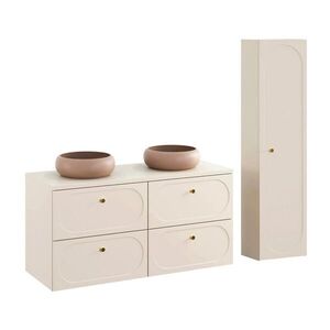 Petits-meubles KÚPEĽŇOVÝ NÁBYTOK 120.6cm Sanae 2-dielna súprava Piesočnato-béžová vyobraziť