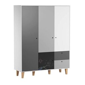 Petits-meubles SKRIŇA 3 dvere Concept čierna vyobraziť