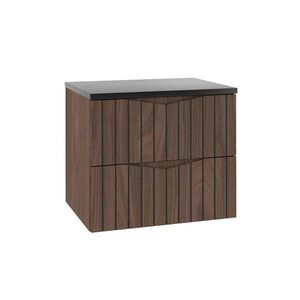 Petits-meubles SPODNÁ UMÝVADLOVÁ SKRINKA 60.6cm Siena Drevo a čierna farba vyobraziť