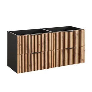 Petits-meubles SPODNÁ UMÝVADLOVÁ SKRINKA 120.4cm Gaia Dubové drevo a čierna farba vyobraziť