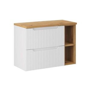 Petits-meubles SPODNÁ UMÝVADLOVÁ SKRINKA 80.4cm Riva Biela a drevo vyobraziť