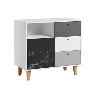 Petits-meubles PREBAĽOVACIA KOMODA Concept Čierna vyobraziť