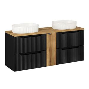Petits-meubles DVOJITÉ UMÝVADLO 140.4cm Riva Čierna a drevo vyobraziť
