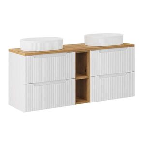 Petits-meubles DVOJITÉ UMÝVADLO 140.4cm Riva Biela a drevo vyobraziť