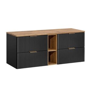 Petits-meubles SPODNÁ UMÝVADLOVÁ SKRINKA 140.8cm Adriel Čierna vyobraziť