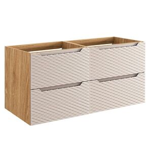 Petits-meubles SPODNÁ UMÝVADLOVÁ SKRINKA 120cm Elora Béžová a drevo vyobraziť