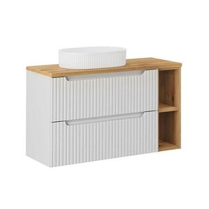 Petits-meubles UMÝVADLO 100.4cm Riva Biela a drevo vyobraziť